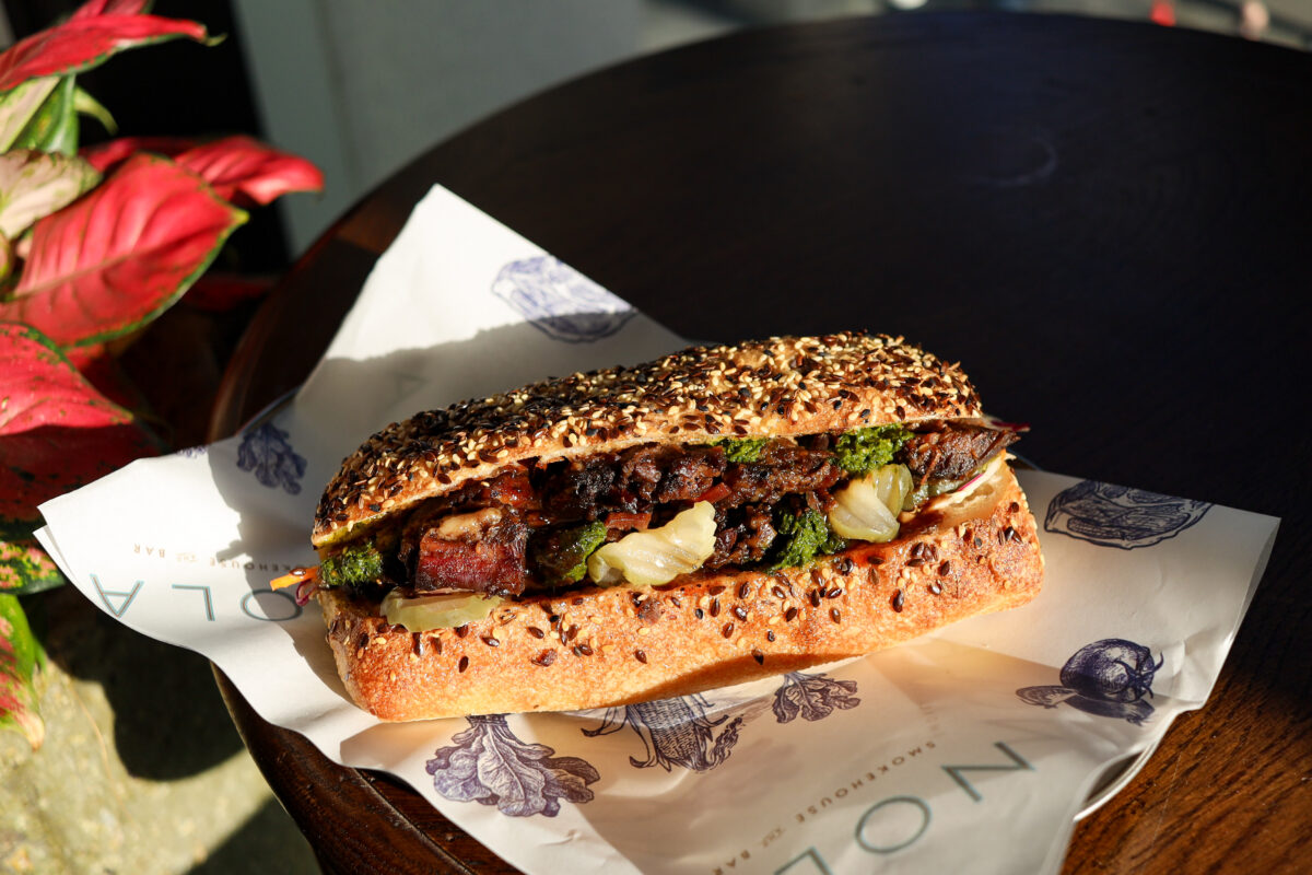 SG012834 Lunch special at NOLA Smokehouse and Bar in Barangaroo Sydney